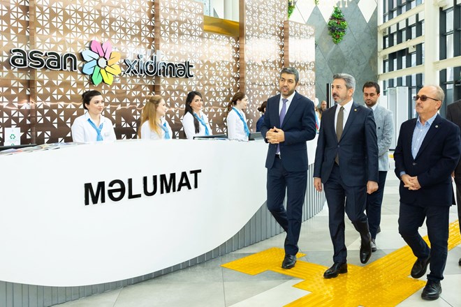 Делегация во главе с Ахметом Айдыном, заместителем министра труда и социальной защиты Республики Турция, ознакомилась с деятельностью «ASAN Сервис».