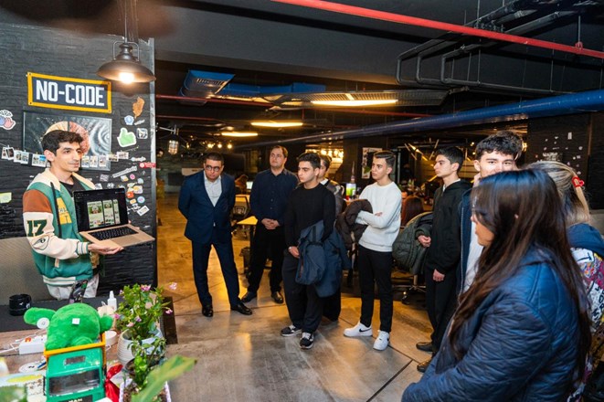 10th-grade students of “ADA School” visited the “INNOLAND” Incubation and Acceleration Center for an information session.