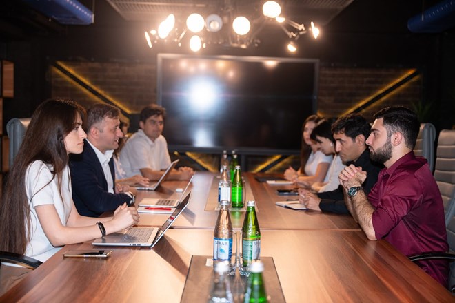 A meeting was held with the representatives and students of the Azerbaijan University of Architecture and Construction within the framework of the "Skills for the Future" project.